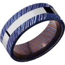 Load image into Gallery viewer, Titanium Damascus + Satinetched Finish