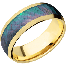 Load image into Gallery viewer, 14K Yellow Gold + Satin Finish