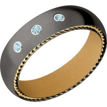Load image into Gallery viewer, Tantalum Noir + Anglesatin Finish + Gold