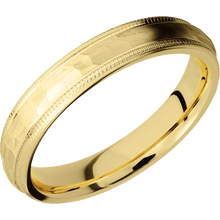 Load image into Gallery viewer, 14K Yellow Gold + Hammer Finish
