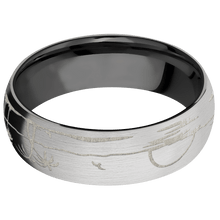 Load image into Gallery viewer, 14K White Gold + Satin Finish + Zirconium