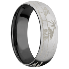 Load image into Gallery viewer, 14K White Gold + Satin Finish + Zirconium