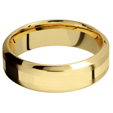 Load image into Gallery viewer, 14K Yellow Gold + Satin , Polish Finish