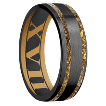 Load image into Gallery viewer, Zirconium + Satin Finish + Gold