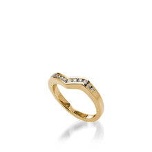 Load image into Gallery viewer, Episode Yellow Gold, Diamond Wedding Band

