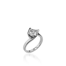 Load image into Gallery viewer, Intrinsic Princess Cut White Gold Engagement Ring
