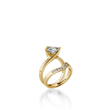 Load image into Gallery viewer, Intrinsic Princess Cut Yellow Gold Engagement Ring
