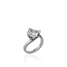 Load image into Gallery viewer, Intrinsic Princess Cut White Gold Engagement Ring