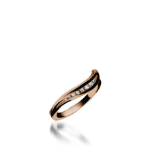 Load image into Gallery viewer, Apropos Rose Gold, Plus Diamond Wedding Band
