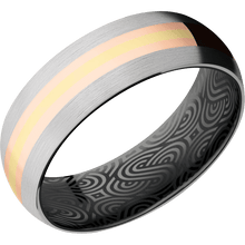 Load image into Gallery viewer, 14K White Gold + Satin Finish + Zirconium