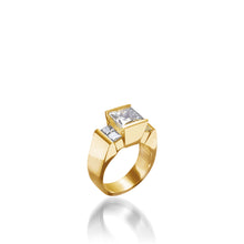 Load image into Gallery viewer, Ventana Yellow Gold Engagement Ring