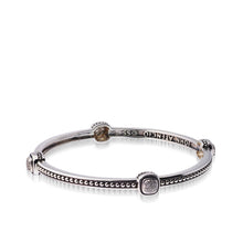 Load image into Gallery viewer, Women's Sterling Silver Chorus Diamond Bangle Bracelet