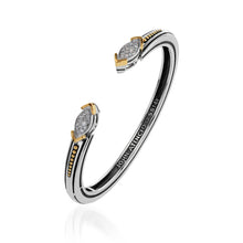 Load image into Gallery viewer, Elixir Pave Diamond Hinged Cuff Bracelet
