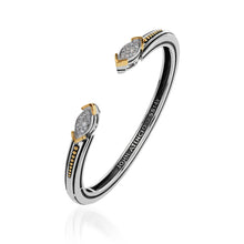 Load image into Gallery viewer, Elixir Pave Diamond Hinged Cuff Bracelet