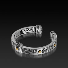 Load image into Gallery viewer, Matrix Cuff Bracelet with 14-karat Gold