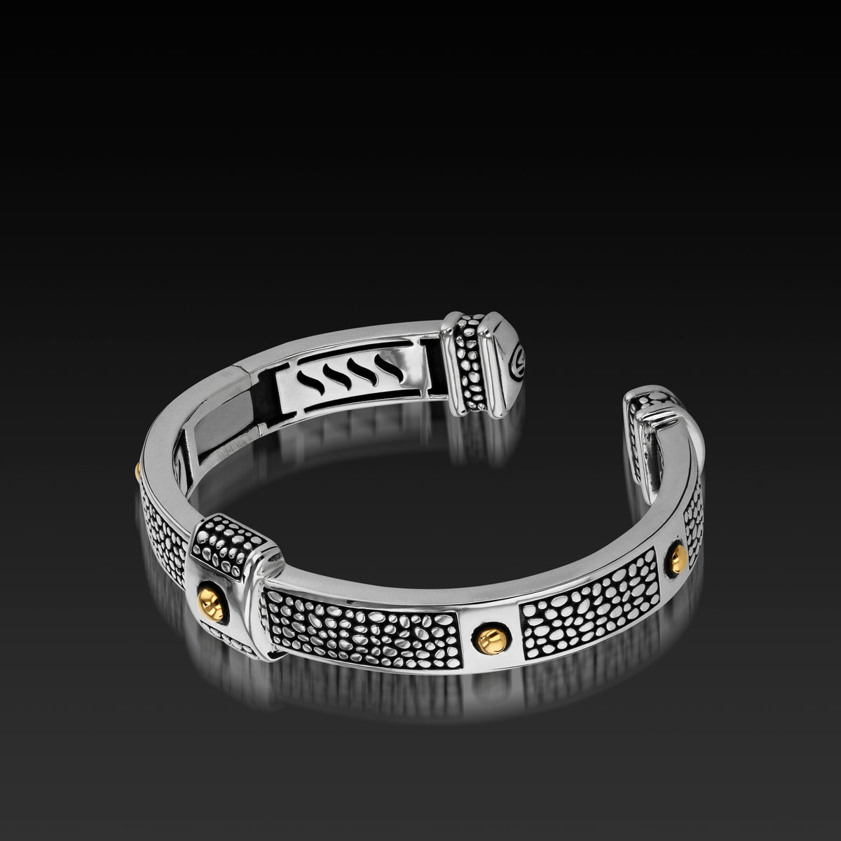 Matrix Cuff Bracelet with 14-karat Gold – John Atencio