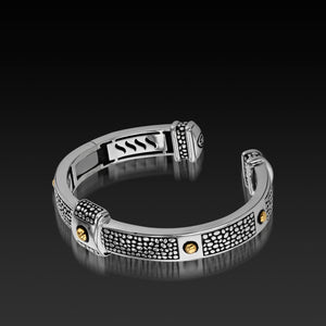 Matrix Cuff Bracelet with 14-karat Gold