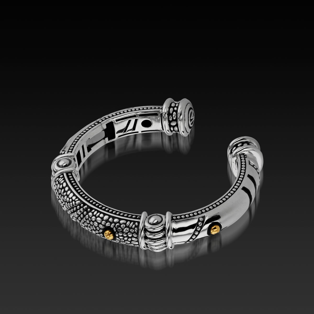 Matrix Black Diamond Leather Bracelet – John Atencio