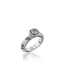 Load image into Gallery viewer, Women's Sterling Silver and 14 karat Yellow Gold Chorus Diamond Stack Ring