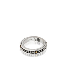 Load image into Gallery viewer, Women's Sterling Silver and 14 karat Yellow Gold Chorus Stack Ring