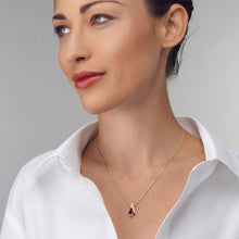 Load image into Gallery viewer, Venture Small Gemstone Pendant Necklace with Diamonds