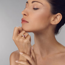 Load image into Gallery viewer, Venture Small Gemstone Ring with Diamonds