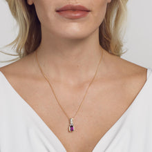 Load image into Gallery viewer, Treasure Small Gemstone and Diamond Pendant
