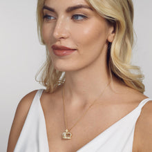 Load image into Gallery viewer, Essence Crown Pave Diamond Large Pendant