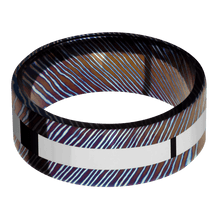 Load image into Gallery viewer, Titanium Damascus + Polish Finish