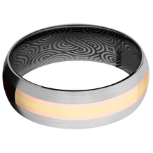 Load image into Gallery viewer, 14K White Gold + Satin Finish + Zirconium