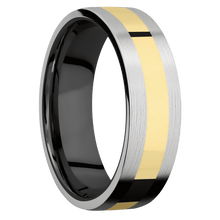 Load image into Gallery viewer, 14K White Gold + Satin Finish + Zirconium