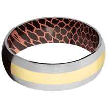 Load image into Gallery viewer, 14K White Gold + Satin Finish + Superconductor Noir