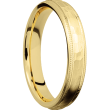 Load image into Gallery viewer, 14K Yellow Gold + Hammer Finish