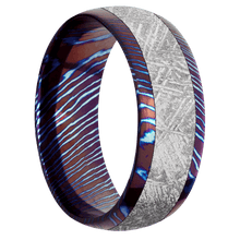 Load image into Gallery viewer, Titanium Damascus + Polish Finish