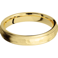 Load image into Gallery viewer, 14K Yellow Gold + Hammer Finish