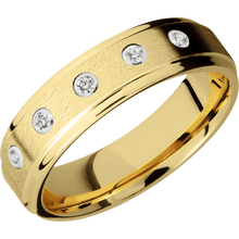 Load image into Gallery viewer, 14K Yellow Gold + Distressed , Polish Finish