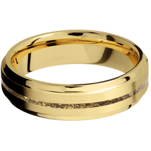 Load image into Gallery viewer, 14K Yellow Gold + Satin , Polish Finish