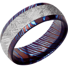 Load image into Gallery viewer, Titanium Damascus + Polish Finish