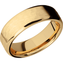 Load image into Gallery viewer, 14K Yellow Gold + Hammer , Polish Finish