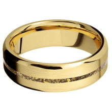 Load image into Gallery viewer, 10K Yellow Gold + Satin , Polish Finish