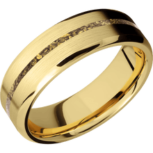Load image into Gallery viewer, 10K Yellow Gold + Satin , Polish Finish