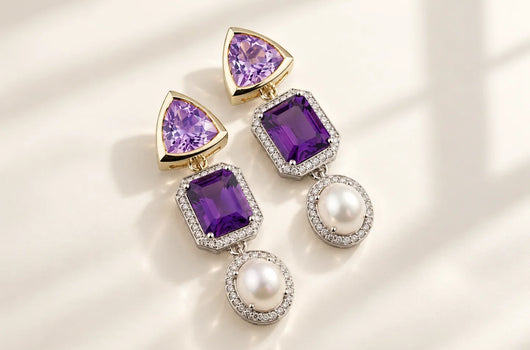 The Allure of Amethyst and Pearl Earrings in Fine Jewelry Design