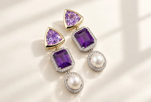 The Allure of Amethyst and Pearl Earrings in Fine Jewelry Design