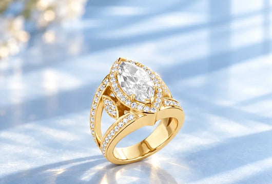 The Modern Bride Guide to Chic Bezel Marquise Rings
