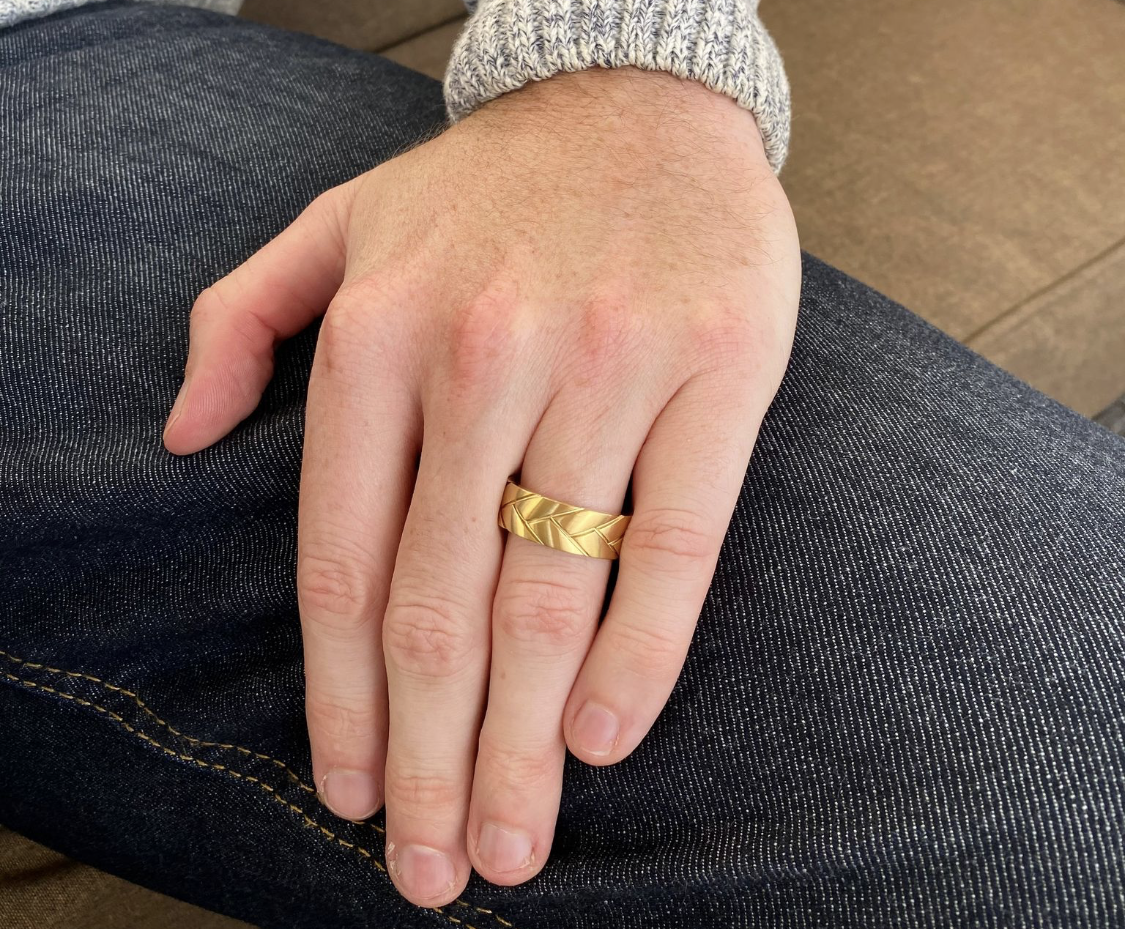 Unique gold ring designs for mens on sale