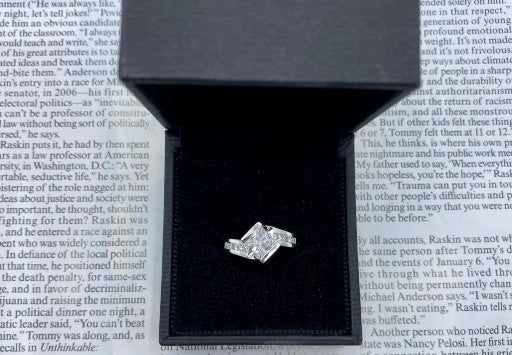 Square Treasure Diamond Cocktail Ring | Radiant Bay