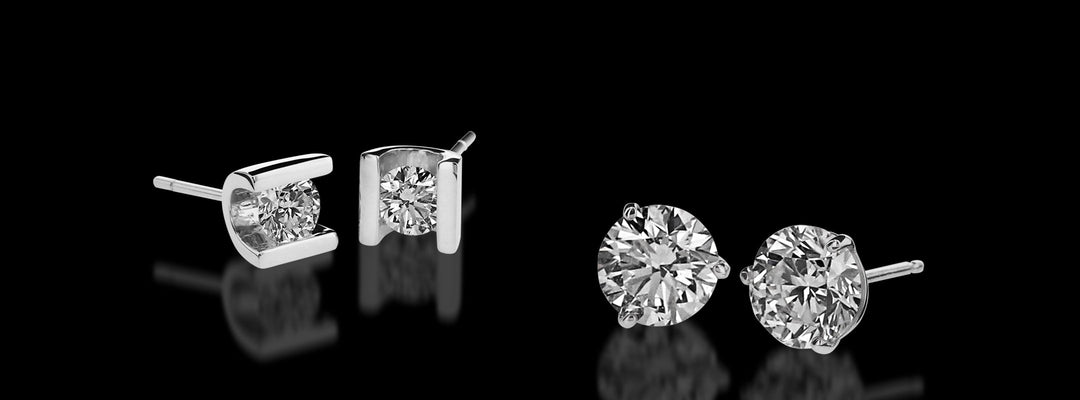 the intensely brilliant and distinctive selection of John Atencio diamond studs.