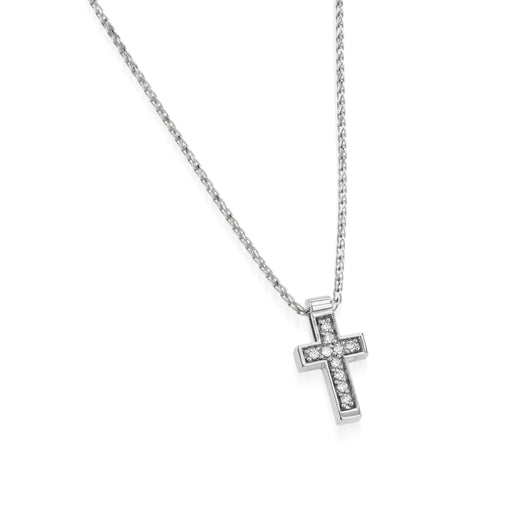 Faith Pave  Diamond Cross Pendant Necklace