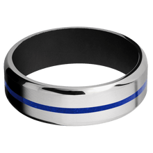 Load image into Gallery viewer, Palladium Silver + Machine , Polish Finish + Black
