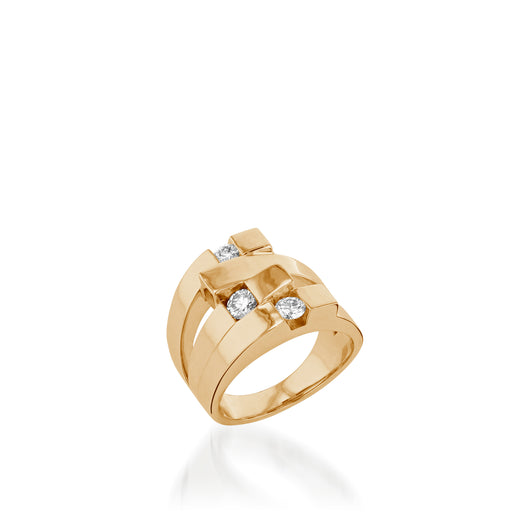 Originate Wide Diamond Ring